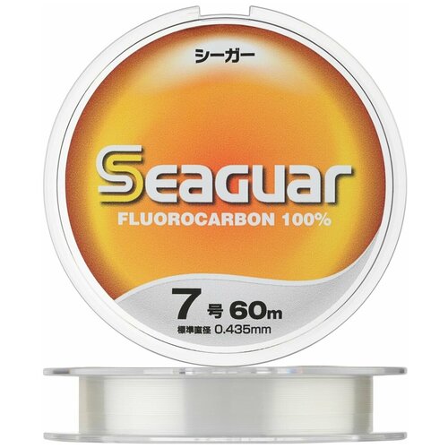 Флюорокарбоновая леска Kureha Seaguar #7 0,435мм 60м (clear) / Сделано в Японии