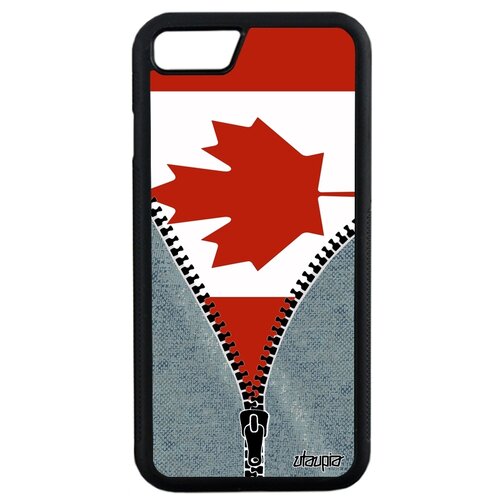 фото Чехол для смартфона apple iphone se 2020, "флаг канады на молнии" путешествие utaupia