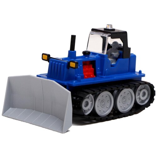 Пластиковая модель машинки Бульдозер для детей, трактор гусеничный, игрушка для песочницы