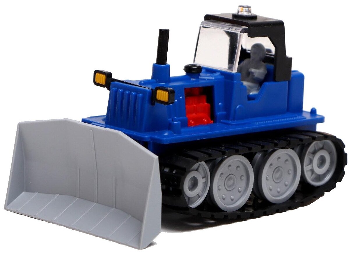 Пластиковая модель машинки "Бульдозер" для детей, трактор гусеничный, игрушка для песочницы