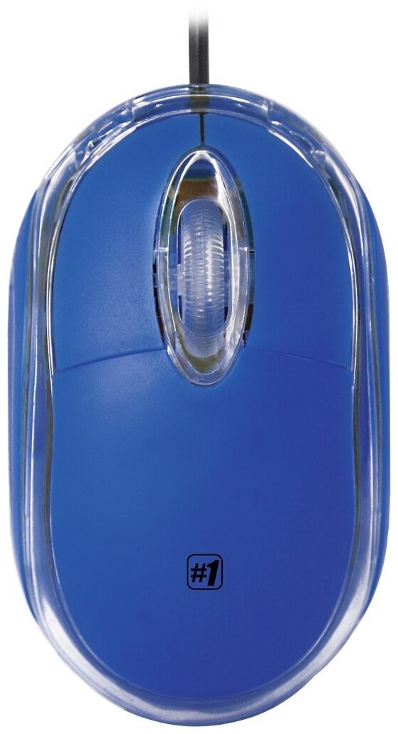 Мышь проводная Defender, MS-900, 1000 DPI, оптическая, USB, 3 кнопки, цвет: синий, в блистере, (арт.52902)