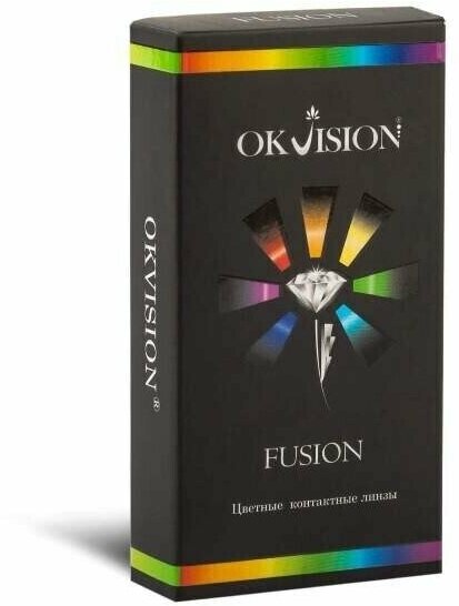 OkVision Цветные контактные линзы Fusion (2шт) -7.5, 8,6 violet 3