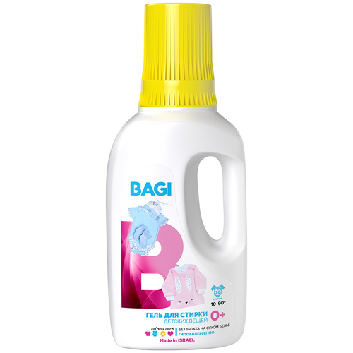 Гель для стирки Bagi для стирки детских вещей 0+, 0.95 л, бутылка