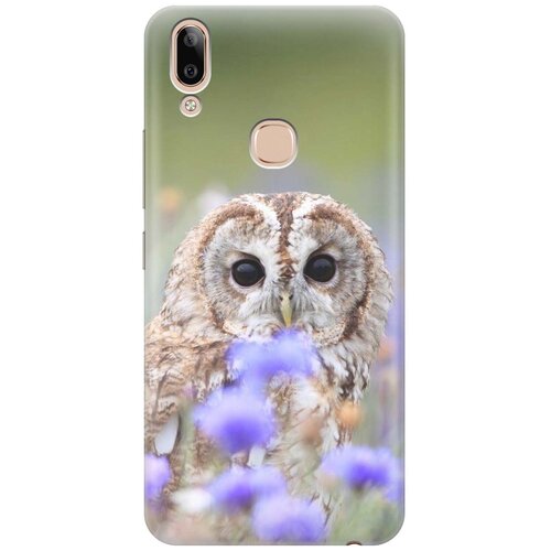 фото Gosso ультратонкий силиконовый чехол-накладка для vivo y85 / v9 с принтом "сова и васильки"