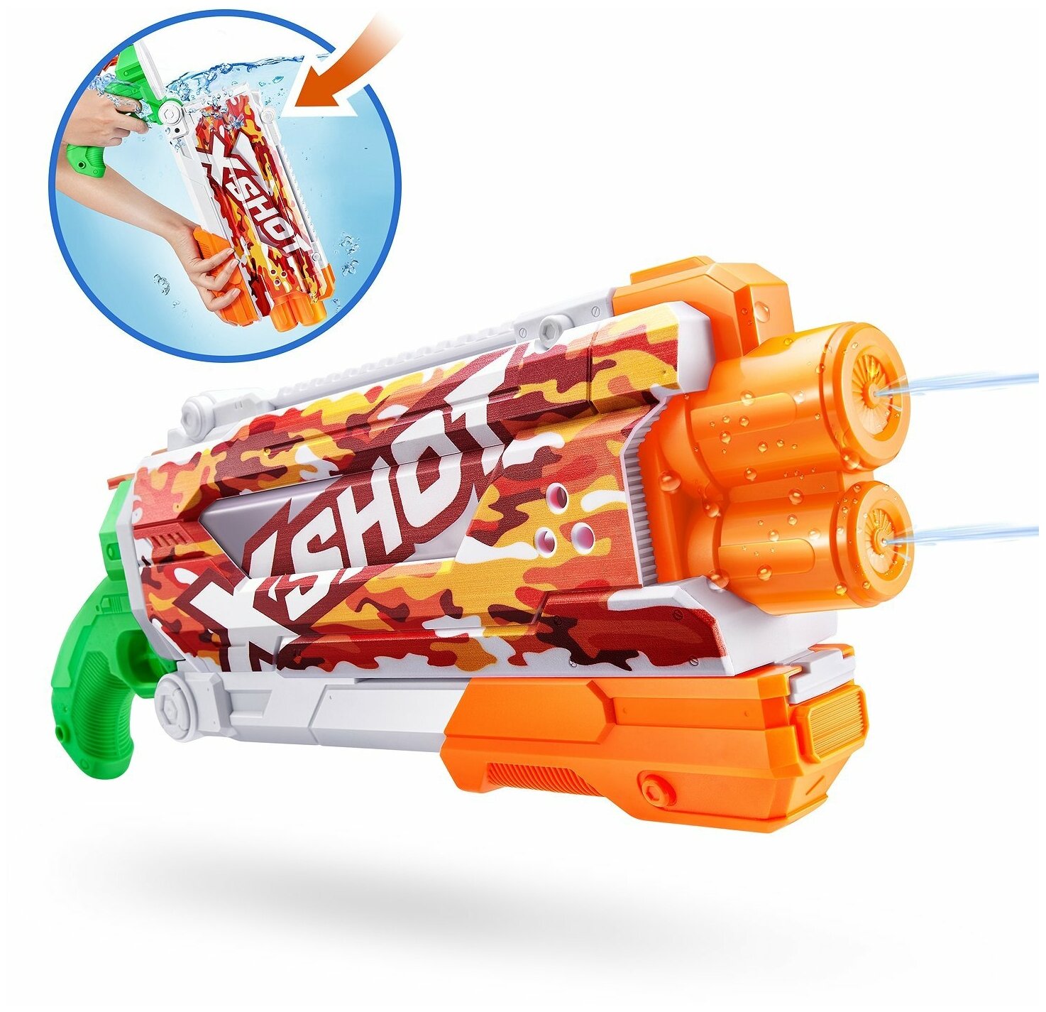 Водный Бластер игрушечный ZURU X-Shot Water Фаст Филл Хайпер - фото №17