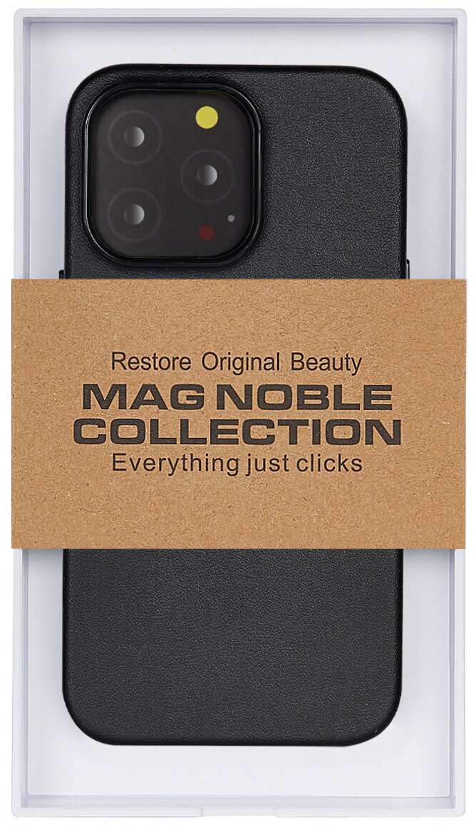 Чехол с MagSafe для iPhone 14 Pro Max MAG NOBLE COLLECTION - Чёрный