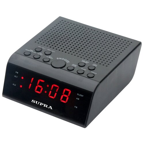 Радиобудильник SUPRA SA-44FM черный