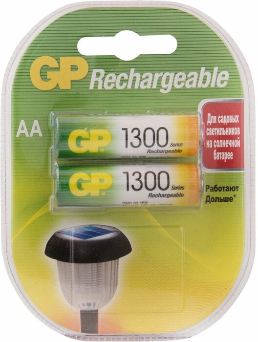 Аккумуляторы GP 130AAHC-CR2 1300mAh AA 2шт