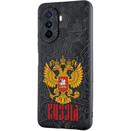 Силиконовый чехол Mcover для Huawei Nova Y70/Nova Y70 Plus (4G)/Enjoy 50 (4G) с рисунком Russia силиконовый чехол mcover для huawei nova y70 nova y70 plus 4g enjoy 50 4g с рисунком девочка