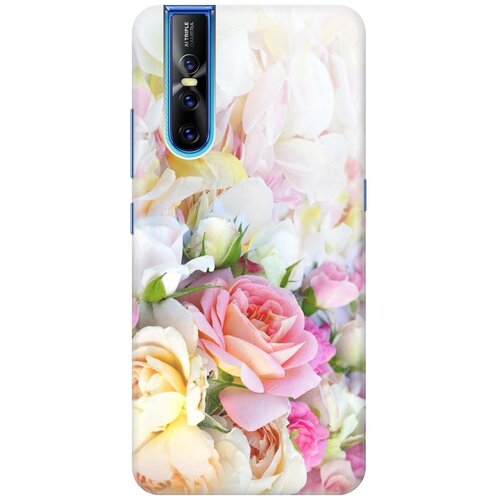 фото Re:pa накладка transparent для vivo v15 pro с принтом "нежные розы"