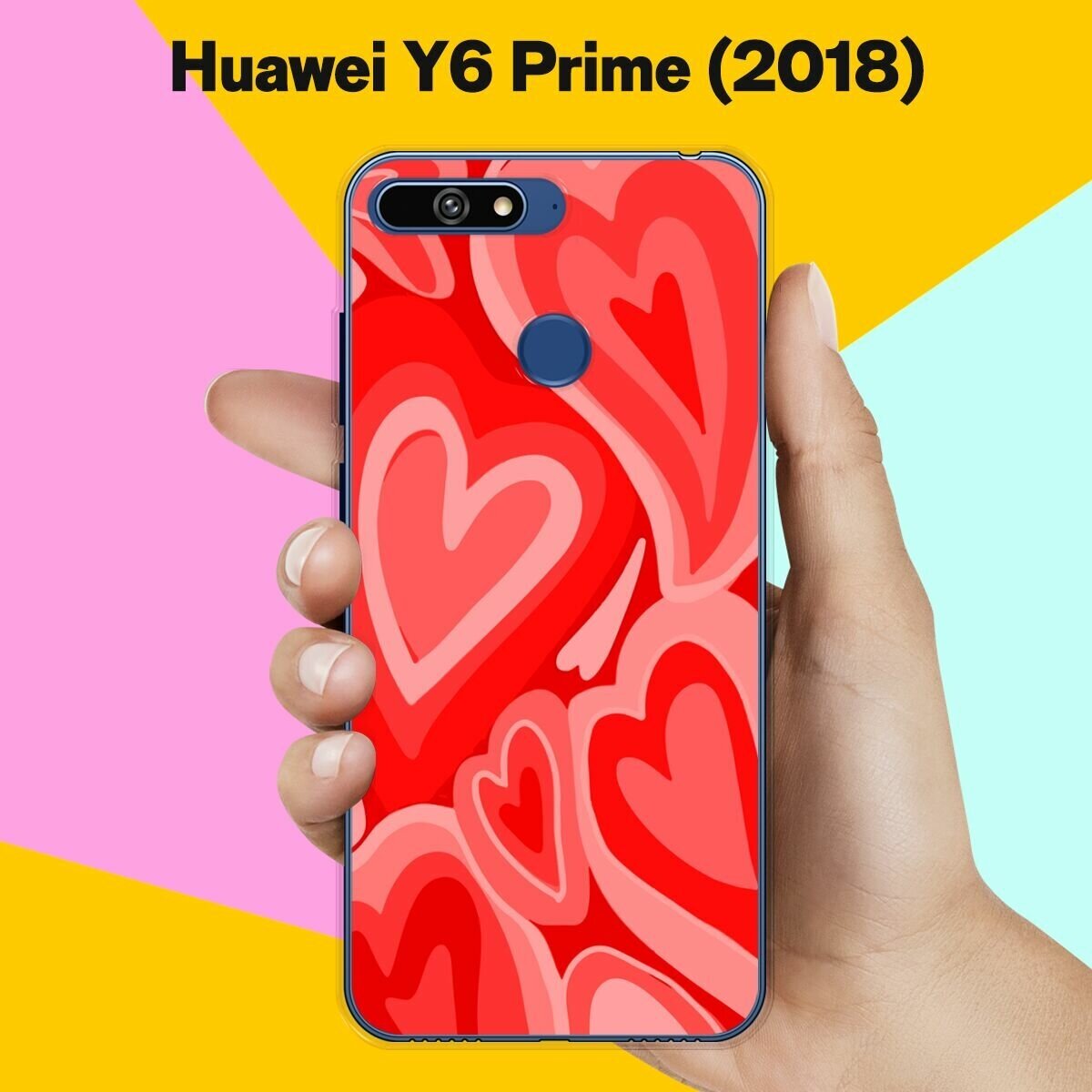 Силиконовый чехол на Huawei Y6 Prime 2018 Узор 6 / для Хуавей У6 Прайм 2018