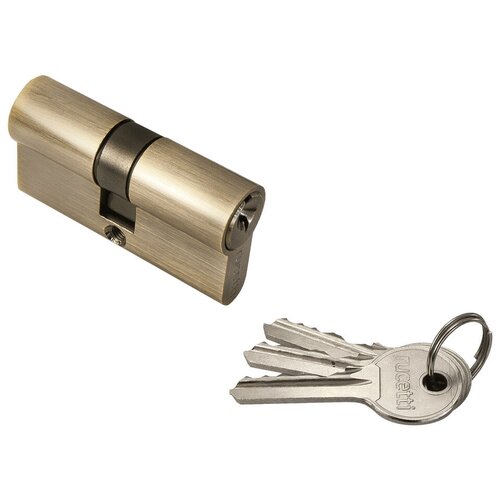 Ключевой цилиндр RUCETTI ключ/ключ R60C AB цвет - Бронза накладки на ключевой цилиндр rucetti rap kh s ab цвет античная бронза