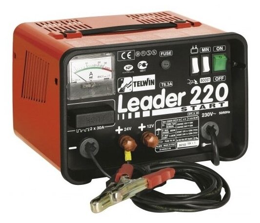 Пуско-зарядное устройство Telwin Leader 220 Start черный/красный