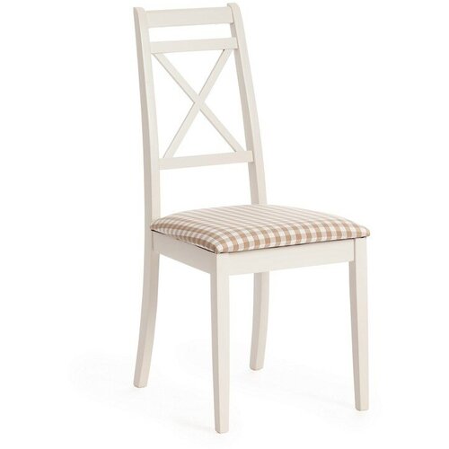 Стул Picasso (PC-SC) ivory white, ткань: клетка мелкая (S505-18)