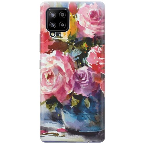 фото Re:pa чехол - накладка artcolor для samsung galaxy a42 с принтом "акварельный букет цветов"