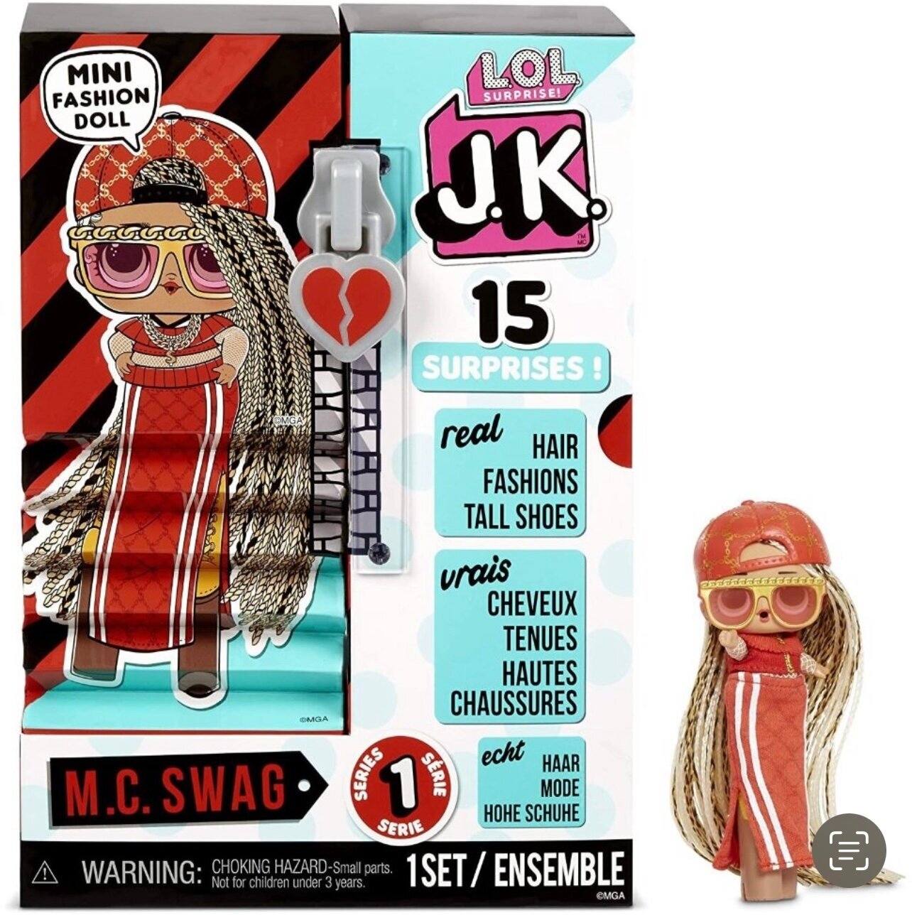 Кукла L.O.L. Surprise! J.K. Mini Fashion Doll - M.C. Swag, 9 см, 570769
