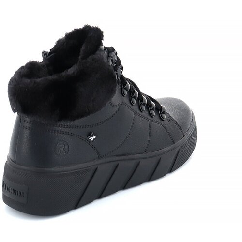 Ботинки  Rieker, зимние,натуральная кожа, размер 41, черный