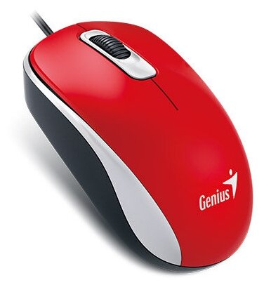 Мышки Genius Мышь Genius Mouse DX-110 ( Cable, Optical, 1000 Dpi, 3bts, USB ) Red 31010009403 .