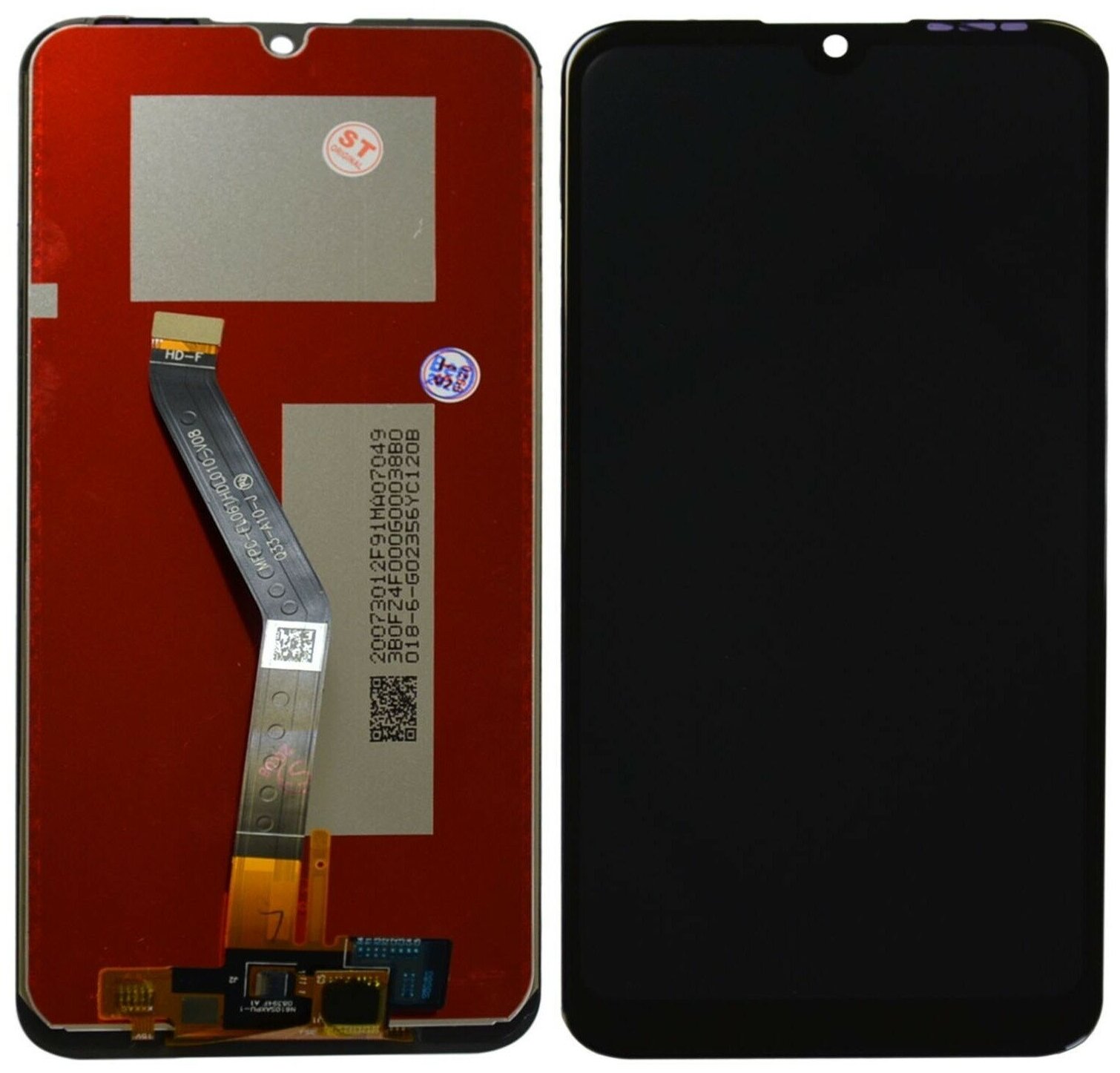 Дисплей (экран) в сборе с тачскрином для Huawei Honor 8A/8A Pro Y6/Y6 Pro/Y6 Prime (2019) Y6S черный (Premium SC LCD)