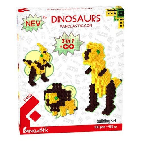 Конструктор Динозавры Fanclastic 100 деталей