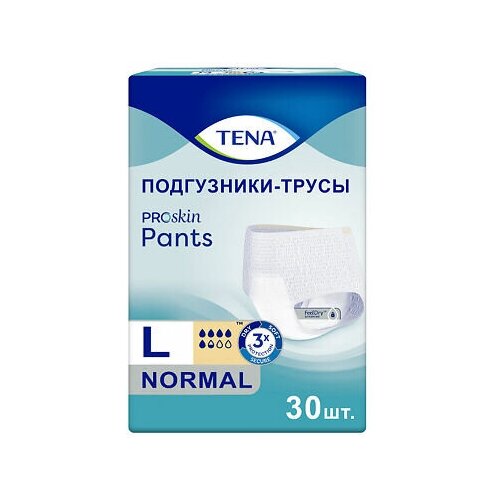 Подгузники-трусы TENA (Тена) Proskin Pants Normal, L, 30