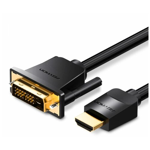 Кабель DVI HDMI двунаправленный, Кабель DVI HDMI, Переходник HDMI DVI кабель HDMI 19M/DVI-D Dual link 25M - 3 м. ABFBI Vention переходник hdmi dvi buro hdmi 19m dvi d f adpt черный