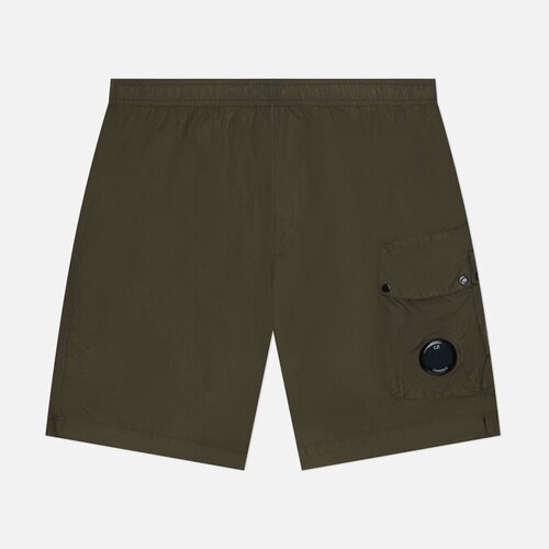 Мужские шорты CP Company Flatt Nylon Lens Swim оливковый Размер 52 13990₽