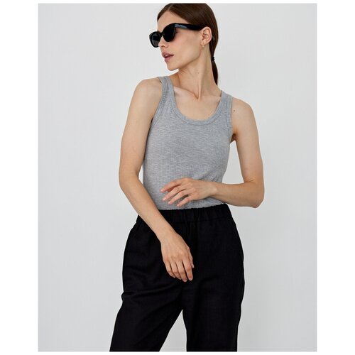 фото Cocos майка на широких лямках, серый меланж, xs