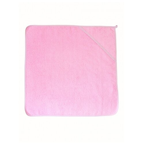 фото Babybunny полотенце с уголком s банное 75х75 см розовый