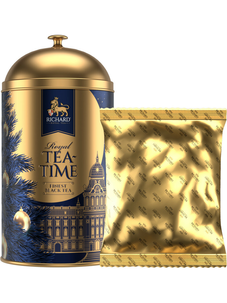 Чай Richard "Royal Tea time" чёрн.лист. 0.72кг/60г жесть - фотография № 4