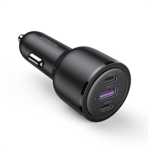 Автомобильное зарядное устройство UGREEN CD239 Black (20467) зарядное устройство usb c 20w type c быстрая зарядка 20 вт белый