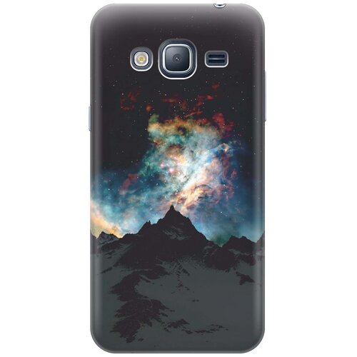фото Cиликоновый чехол на samsung galaxy j3 (2016) / самсунг джей 3 2016 с принтом "горы и звезды" gosso