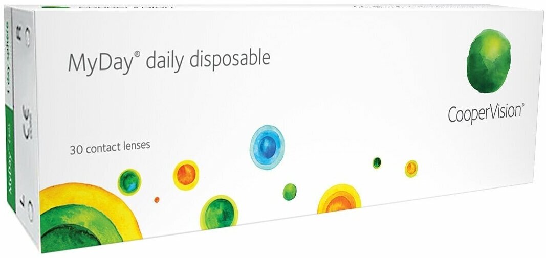 Контактные линзы CooperVision MyDay daily disposable, 30 шт., R 8,4, D -4.00