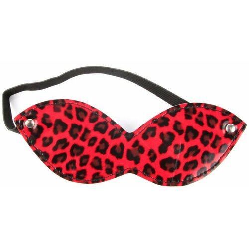 Красная маска на резиночке с леопардовыми пятнышками 140332 красный Bior toys