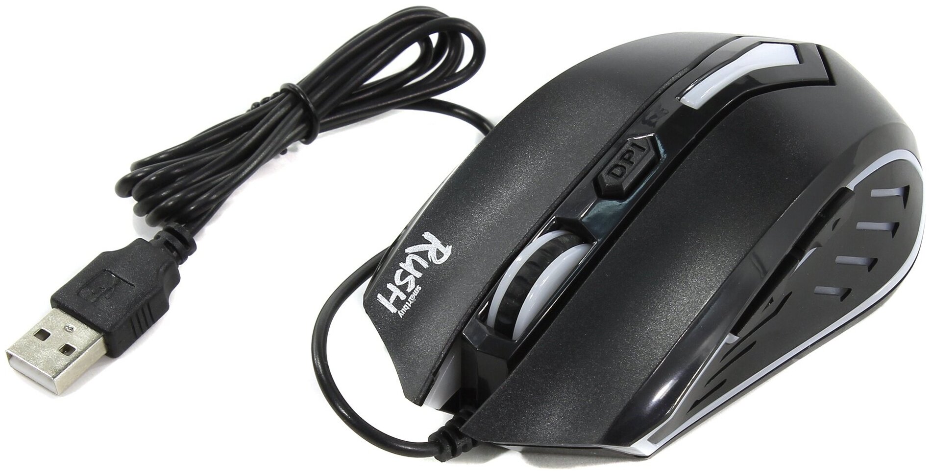 Мышь игровая проводная Smartbuy RUSH 712 черная (SBM-712G-K) - фотография № 2