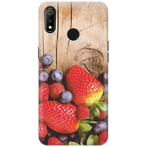 фото Cиликоновый чехол на realme 3 / рилми 3 с принтом "дерево фруктов" gosso
