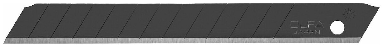 Лезвия OLFA сегментированные EXCEL BLACK, 9х80х0,38мм, 13 сегментов, 50шт - фотография № 4