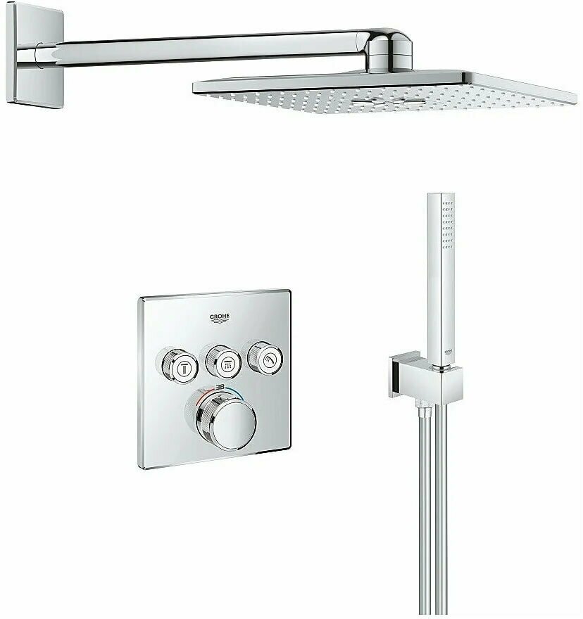 Верхний душ Grohe Rainshower SmartActive Cube 34706000, хром