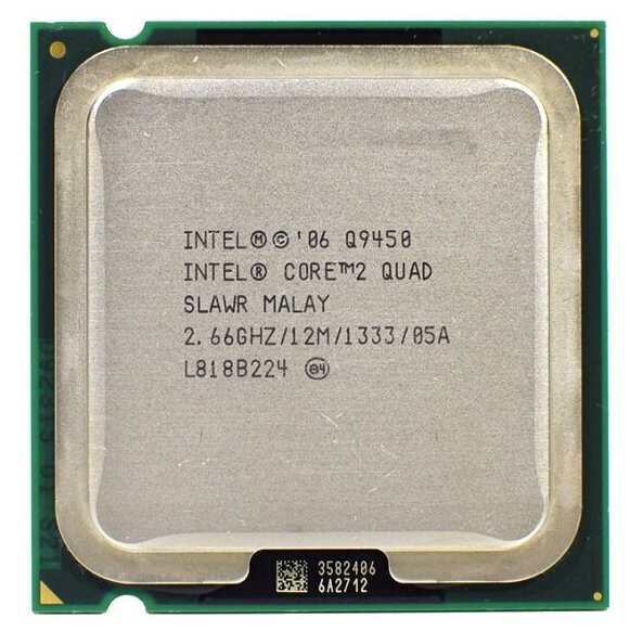 Процессор Intel Core 2 Quad Q9450 Yorkfield LGA775,  4 x 2667 МГц, OEM