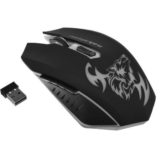Мышь Nakatomi MROG-15U игровая беспроводная оптическая 1600 dpi подсветка USB чёрная 144300₽