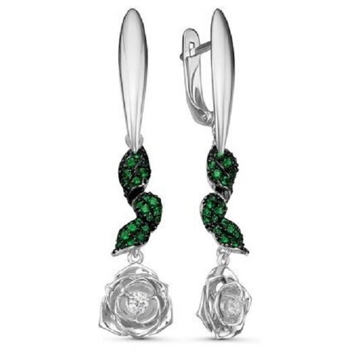 BestGold Длинные серьги из серебра 