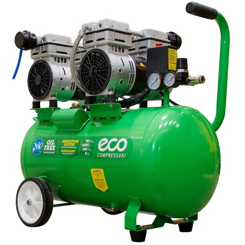 Компрессор безмасляный Eco AE-50-OF1, 50 л, 1.6 кВт компрессор eco pa 60