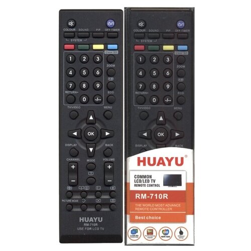 фото Пульт ду huayu rm-710r для для телевизоров jvc, черный