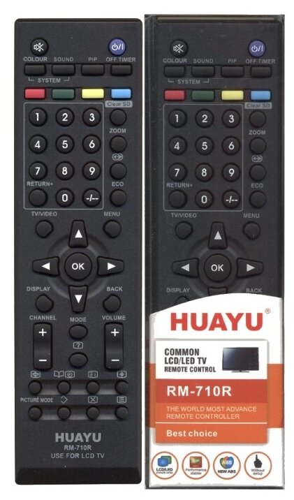 Пульт ДУ Huayu RM-710R для для телевизоров JVC