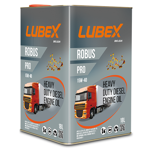 Масло моторное минеральное LUBEX ROBUS PRO 15W-40 CH-4/CI-4/SL A3/B4/E7 18л