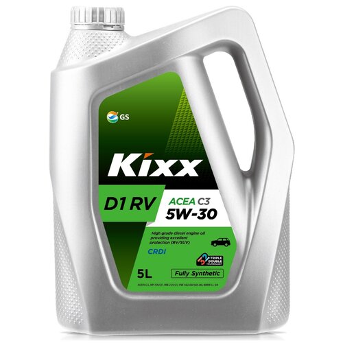 Синтетическое моторное масло Kixx D1 RV C3 5W-30, 5 л
