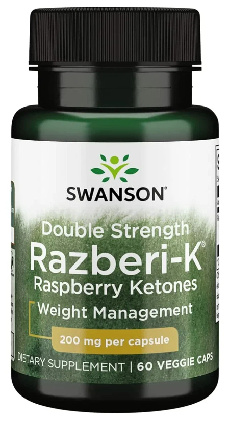 Капсулы SWANSON Razberi-K Raspberry Ketones, 200 мг, 60 шт.