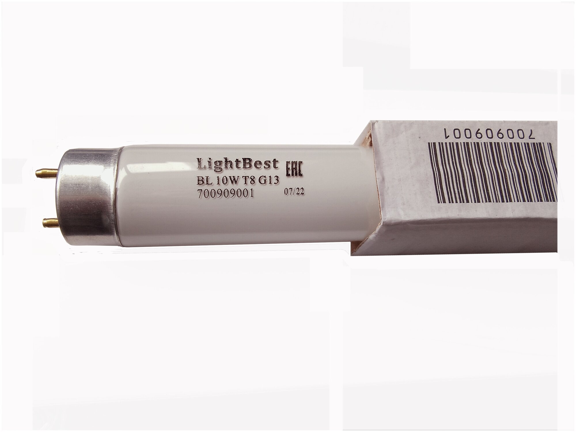Лампа инсектицидная в ловушки для насекомых LightBest BL 10W T8 G13 355-385nm L=331mm (FL10BL), 700909001
