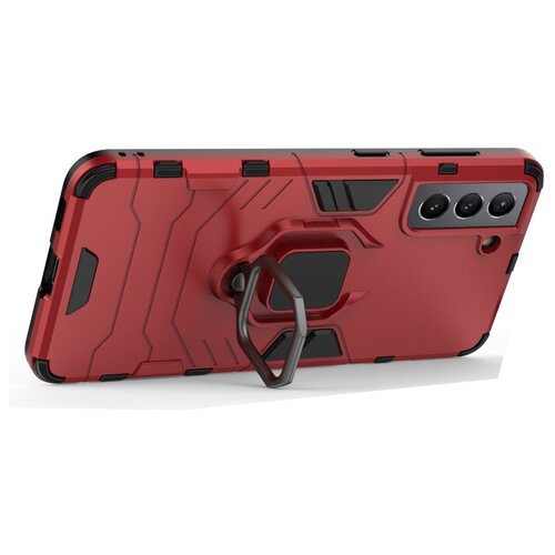 Противоударный чехол с кольцом Panther Case для Samsung Galaxy S21 красный держатель автомобильный exployd 4 6 5 пластина для магнитного держателя чёрный flow ex h 1327