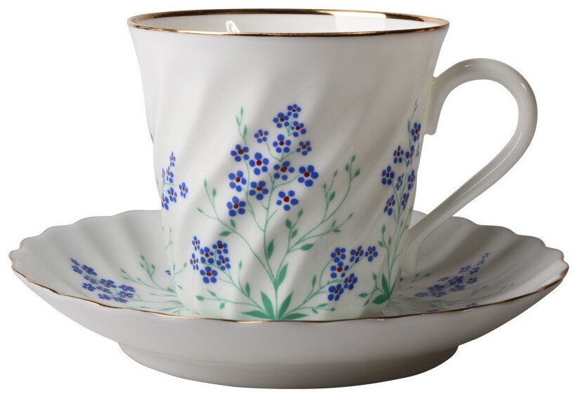 фото Кофейный сервиз Императорский фарфоровый завод У ручья, форма Витая